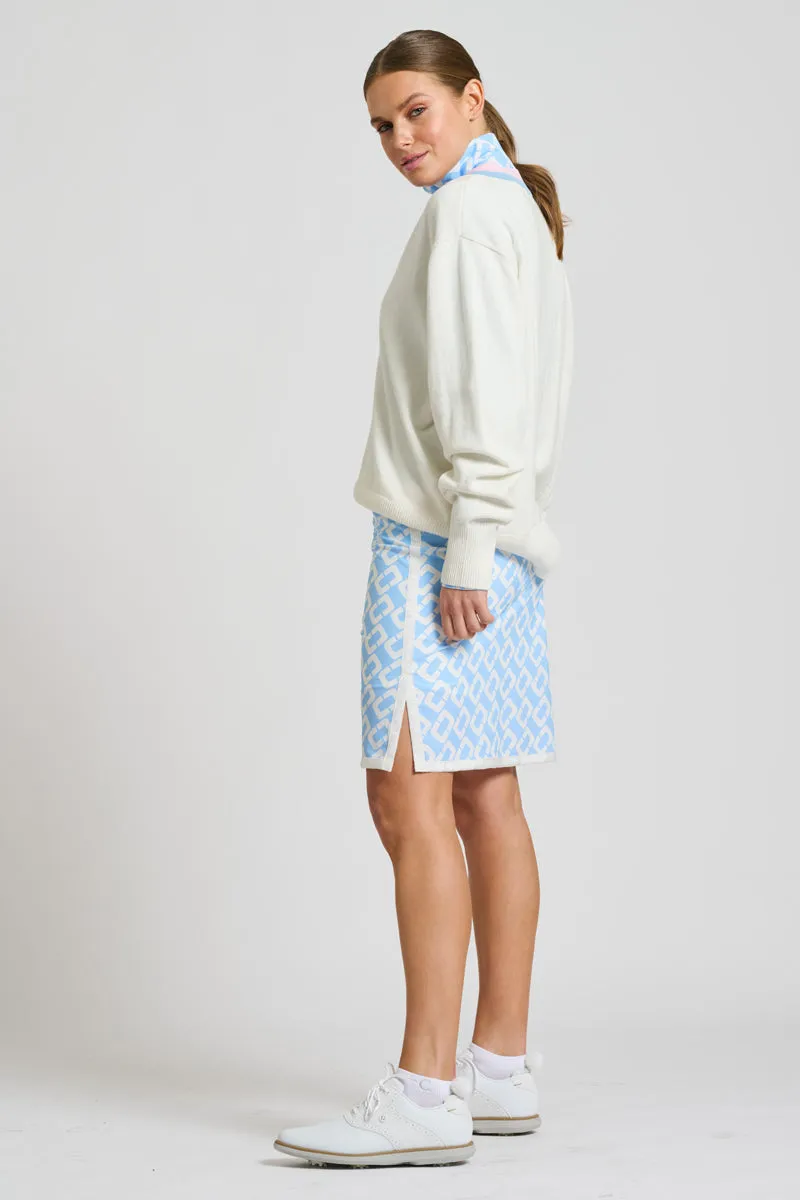 Links Sweater - Club White/Baby Blue/Ballet Pink