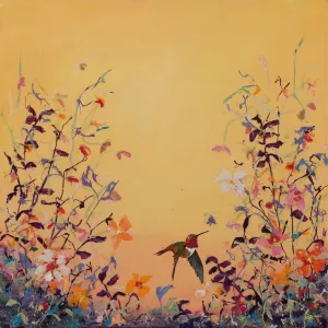 Looking Up - Allen Hummingbird Golden Light