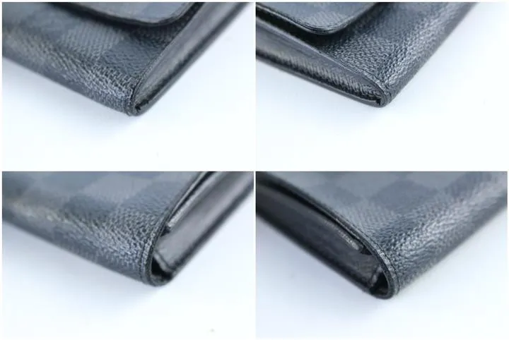 Louis Vuitton Damier Graphite Long Flap Wallet 225063