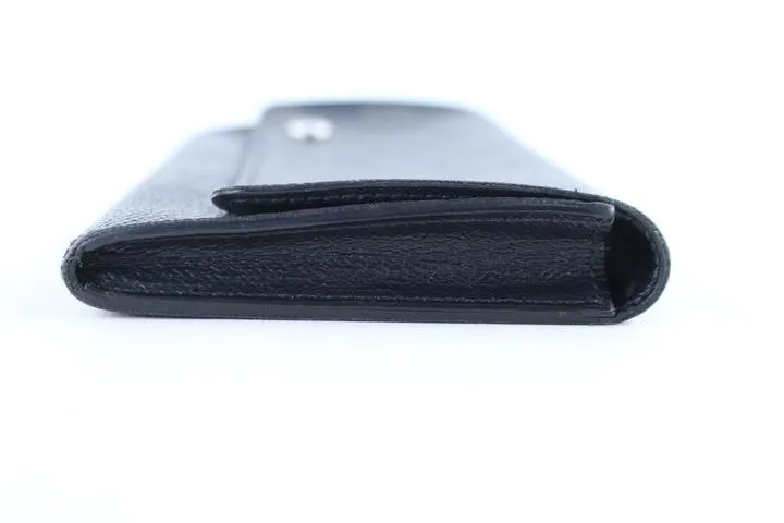 Louis Vuitton Damier Graphite Long Flap Wallet 225063