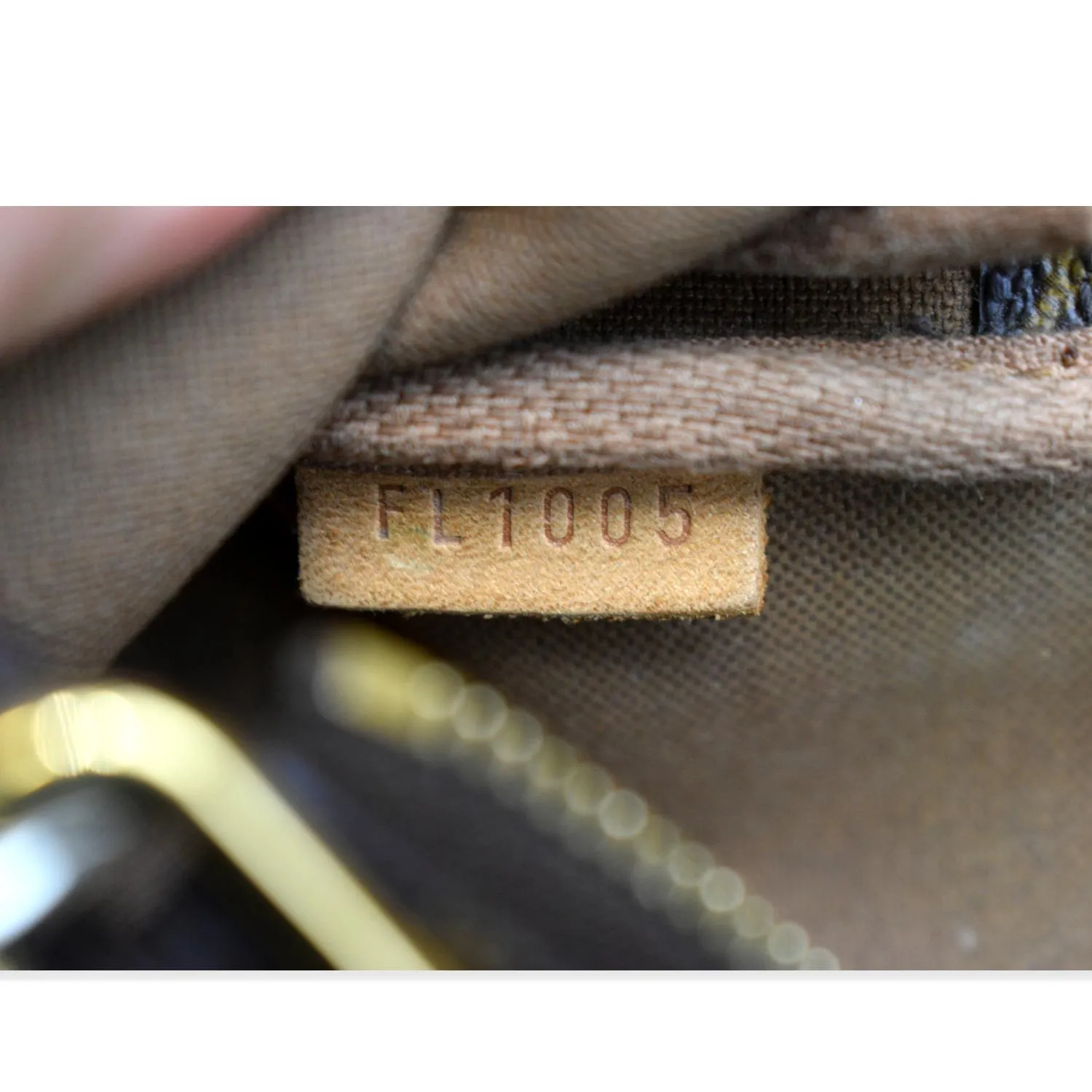 LOUIS VUITTON Mini Pochette Monogram Canvas Accessories Pouch Brown