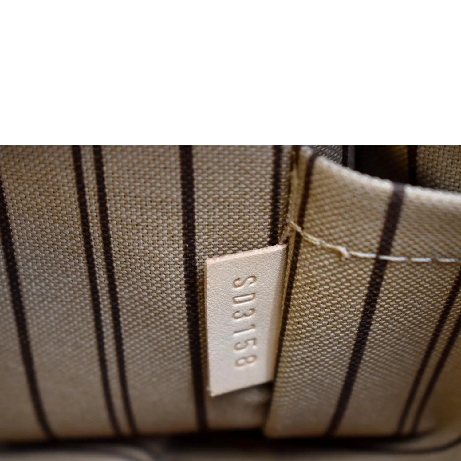 LOUIS VUITTON  Neverfull Monogram Canvas Pochette Wristlet Pouch Brown