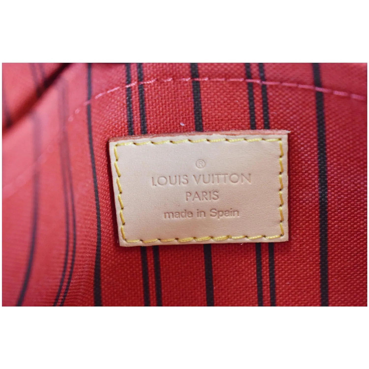 LOUIS VUITTON Pochette Wristlet Pouch Monogram Canvas Neverfull MM Brown