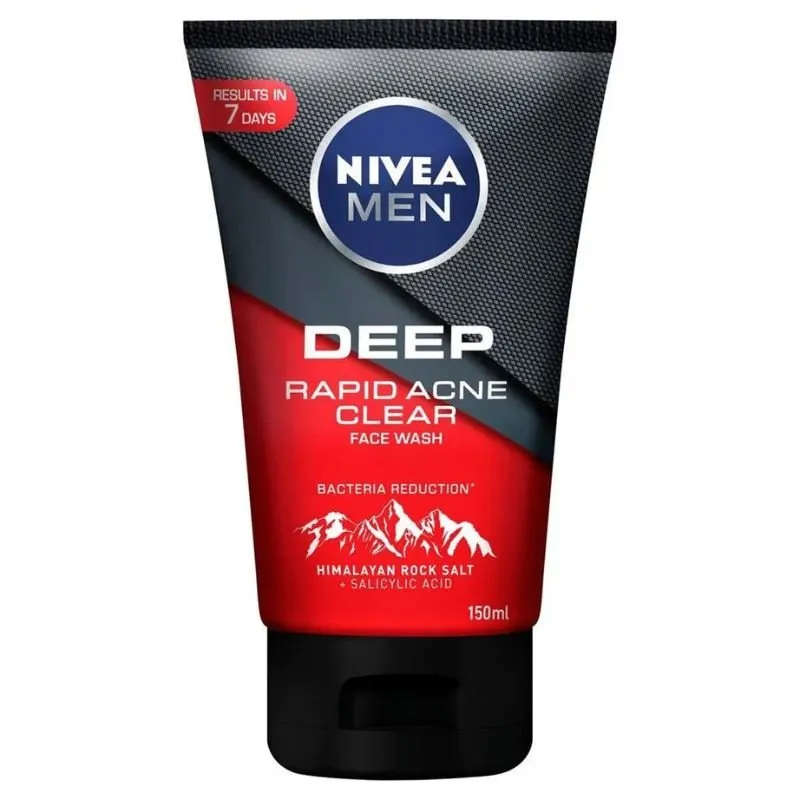 Nivea Men Deep Rapid Acne Clear Face Wash 150mL
