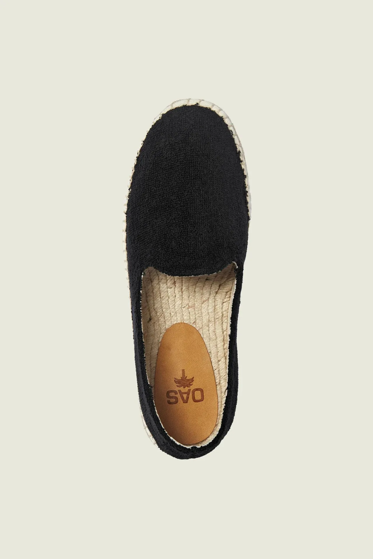 Oas Black Terry Espadrillos