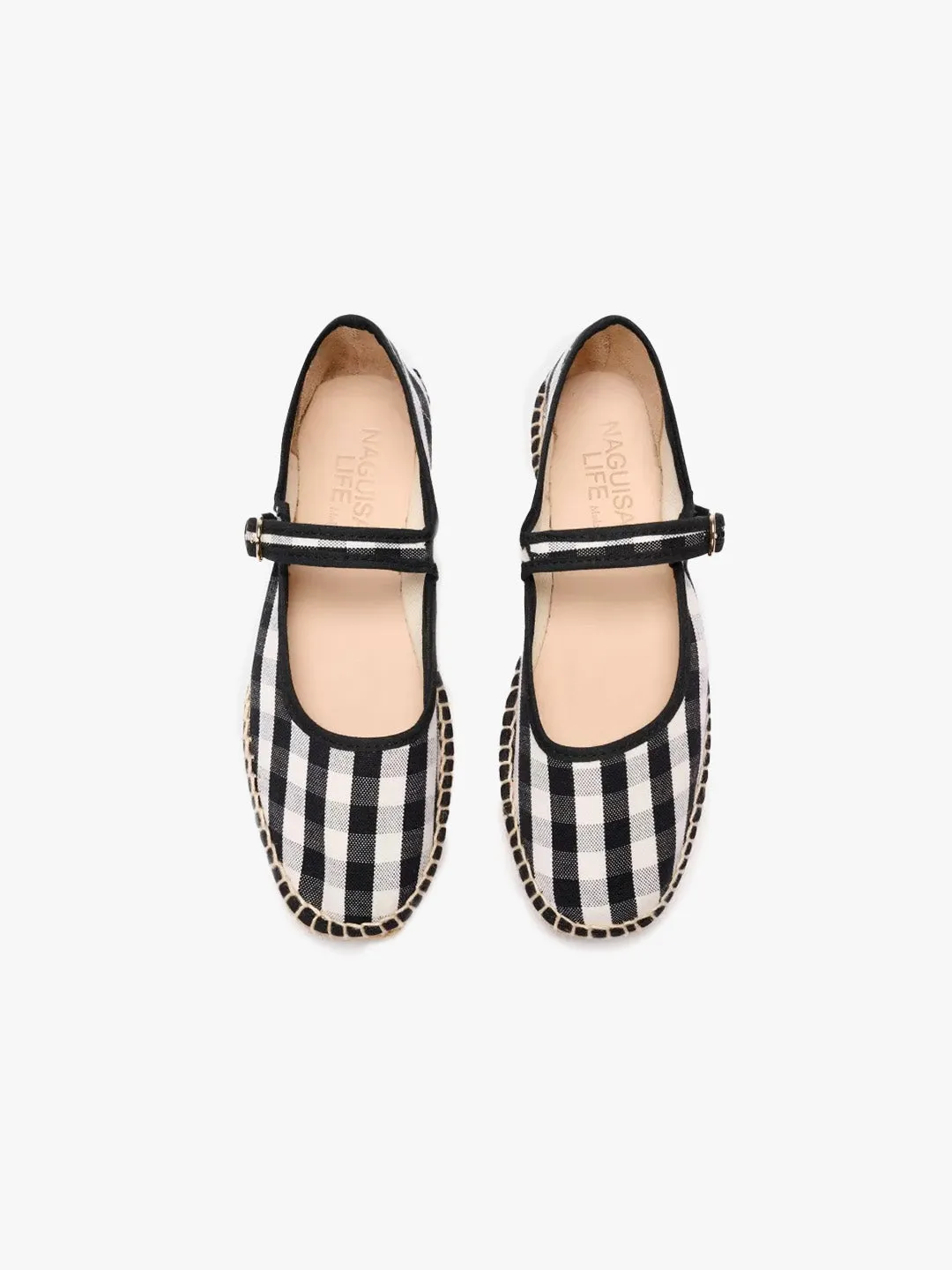 Peonia Shoe - Black Check