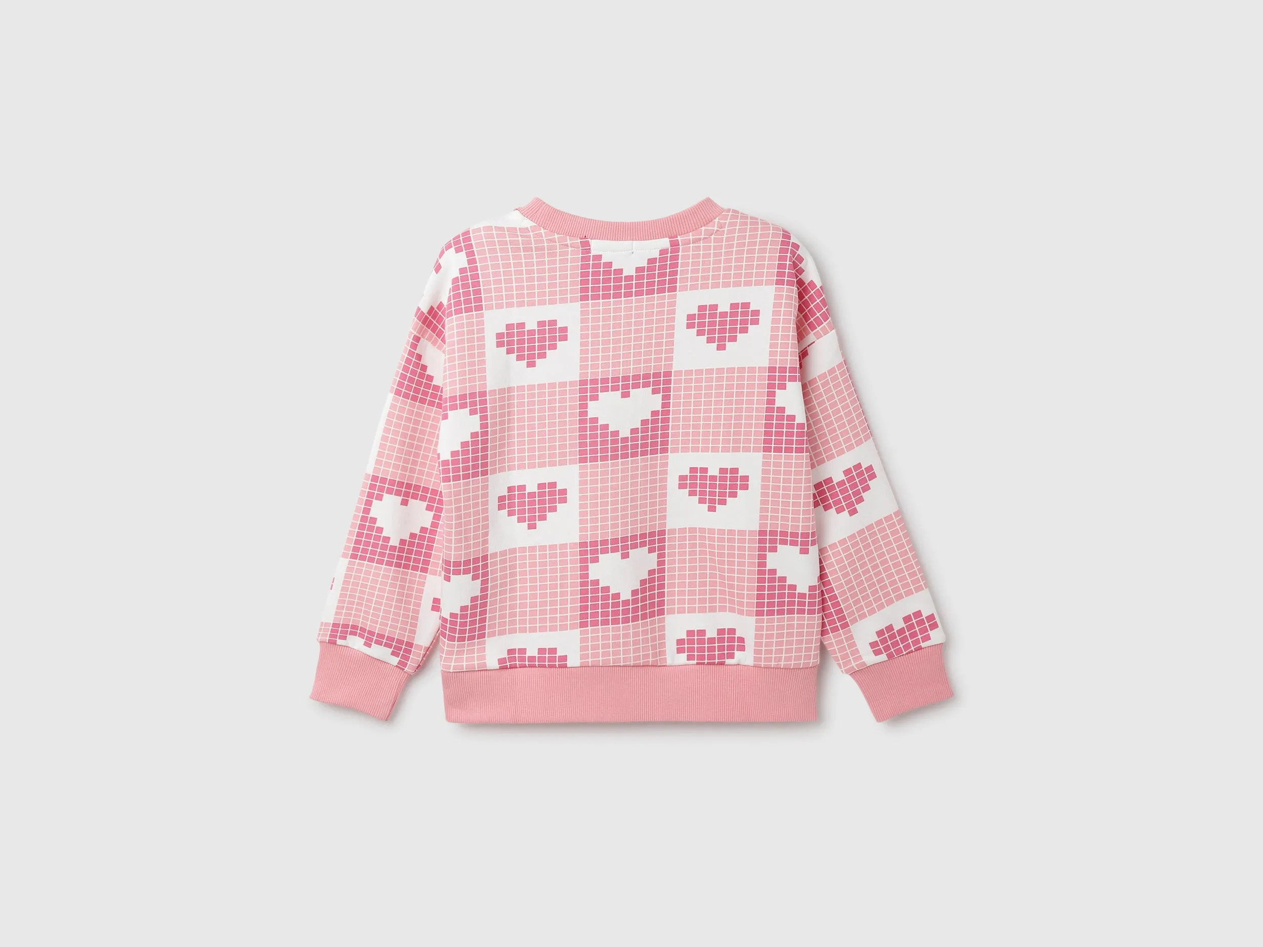 Regular Fit Round Neck Checked Sweatshirt