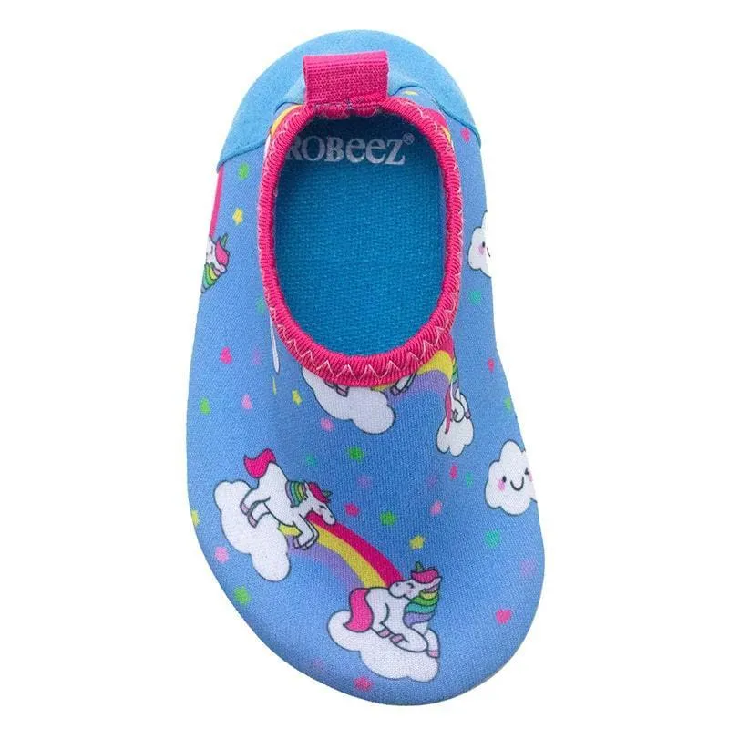 Robeez Unicorn Dreams Aqua Socks Light Blue