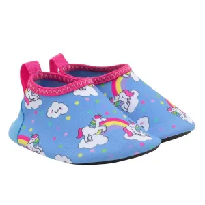 Robeez Unicorn Dreams Aqua Socks Light Blue