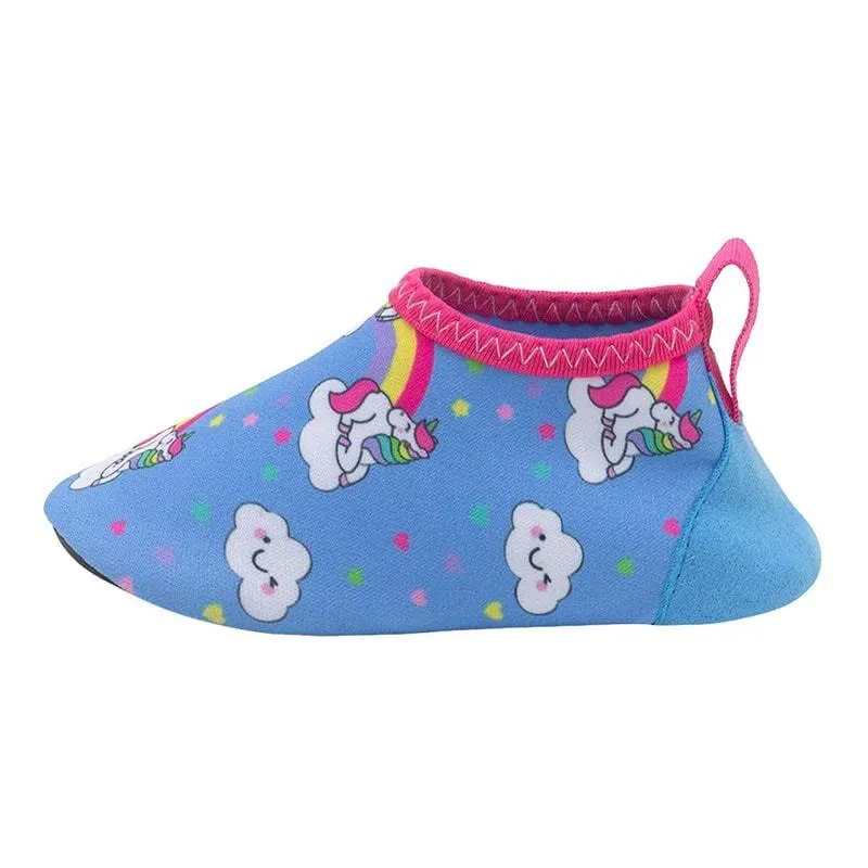 Robeez Unicorn Dreams Aqua Socks Light Blue