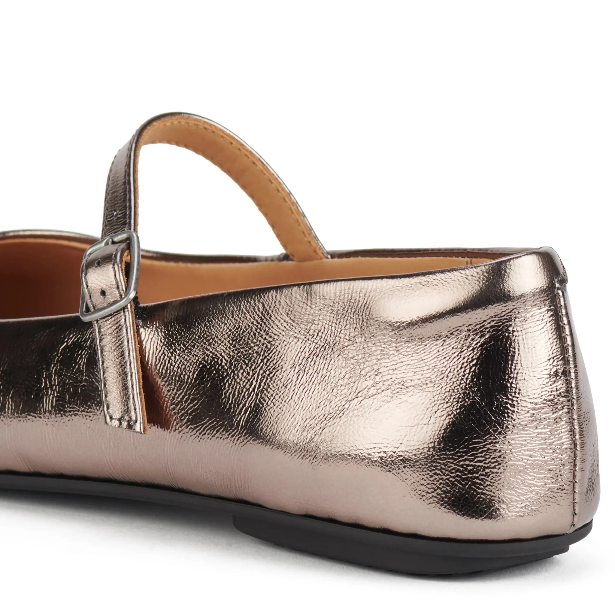 Rollie Nation | Ballet MJ Square Toe Pewter Patent