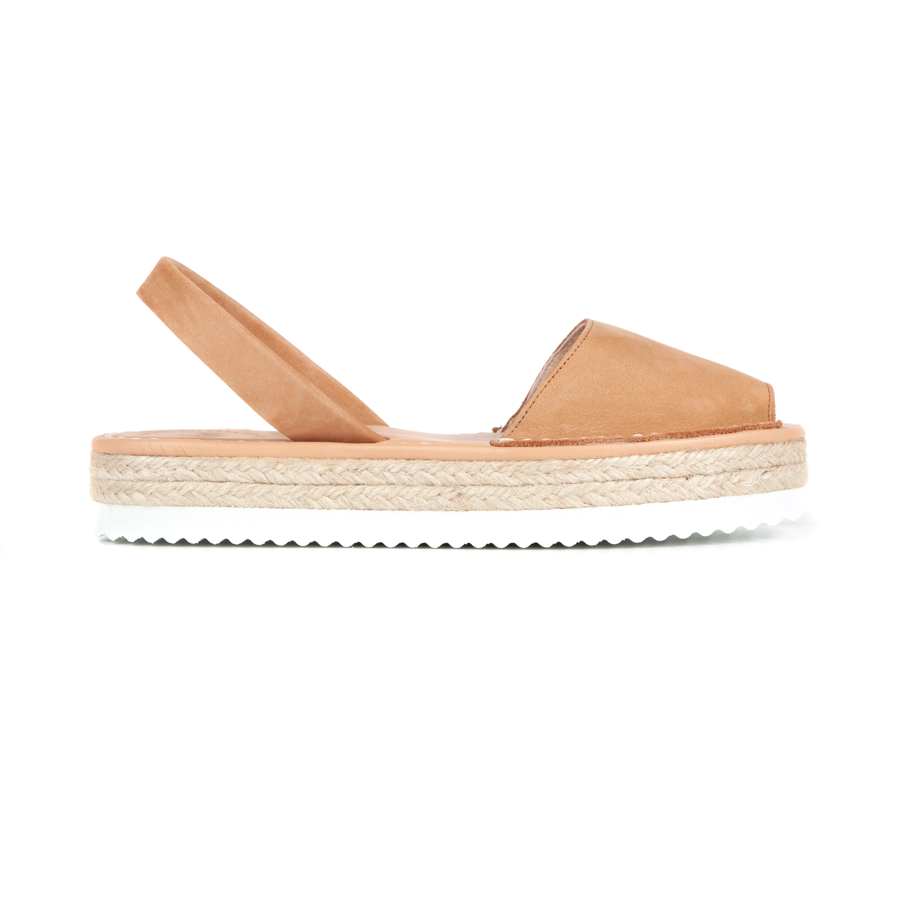 SALE FLATFORM - ESPADRILLE NUBUCK TAN