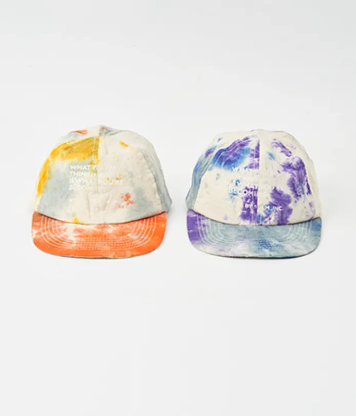 SB241-0208 Tie Dye 6 Panel Cap Off White/Blue Mix