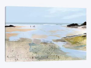 Sea View' Graphic Art Print East Urban Home Size: 26" H x 40" W x 1.5" D Format: Wrapped Canvas