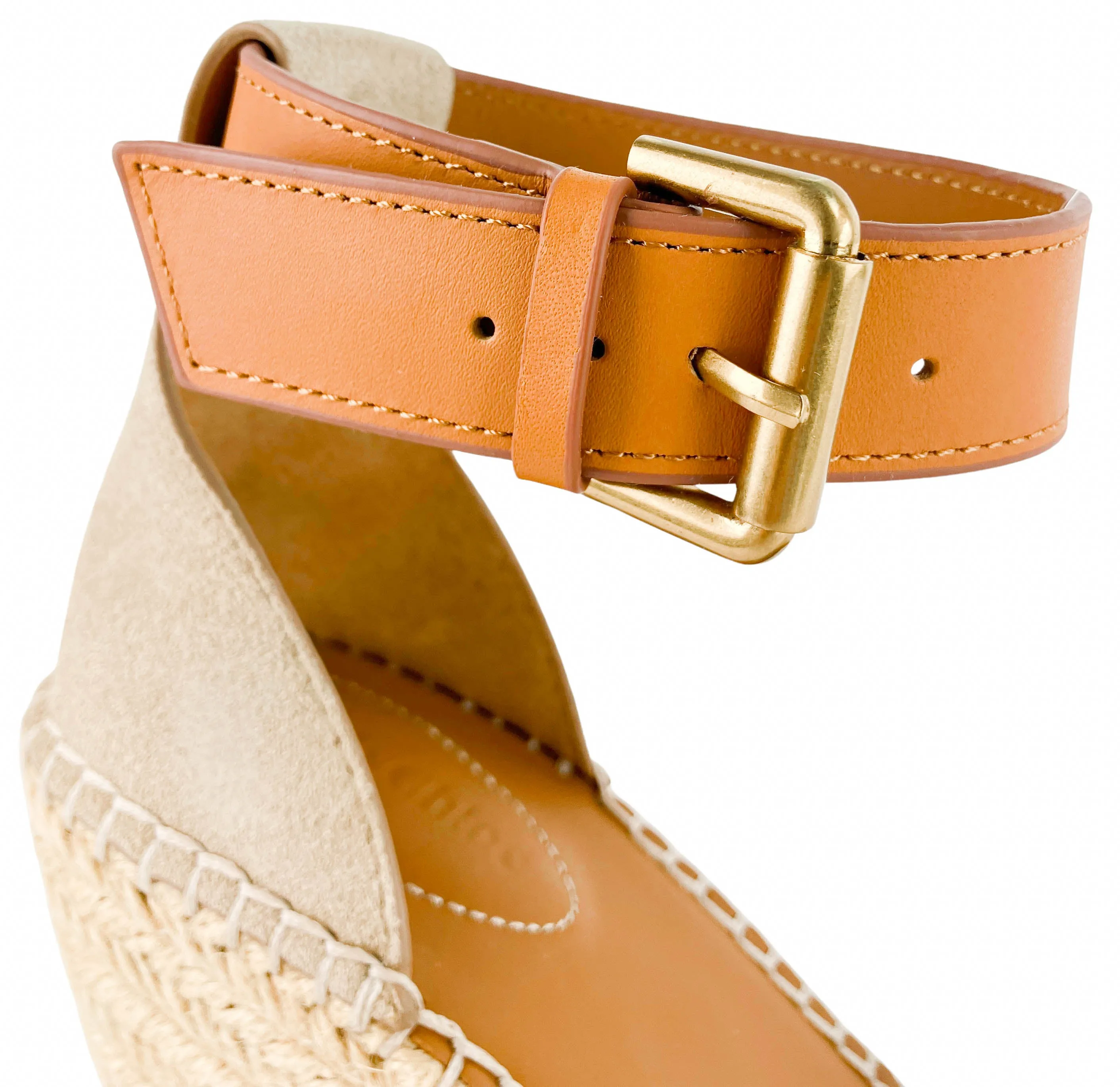 See By Chloé Glyn Espadrille Wedge Sandals in Beige