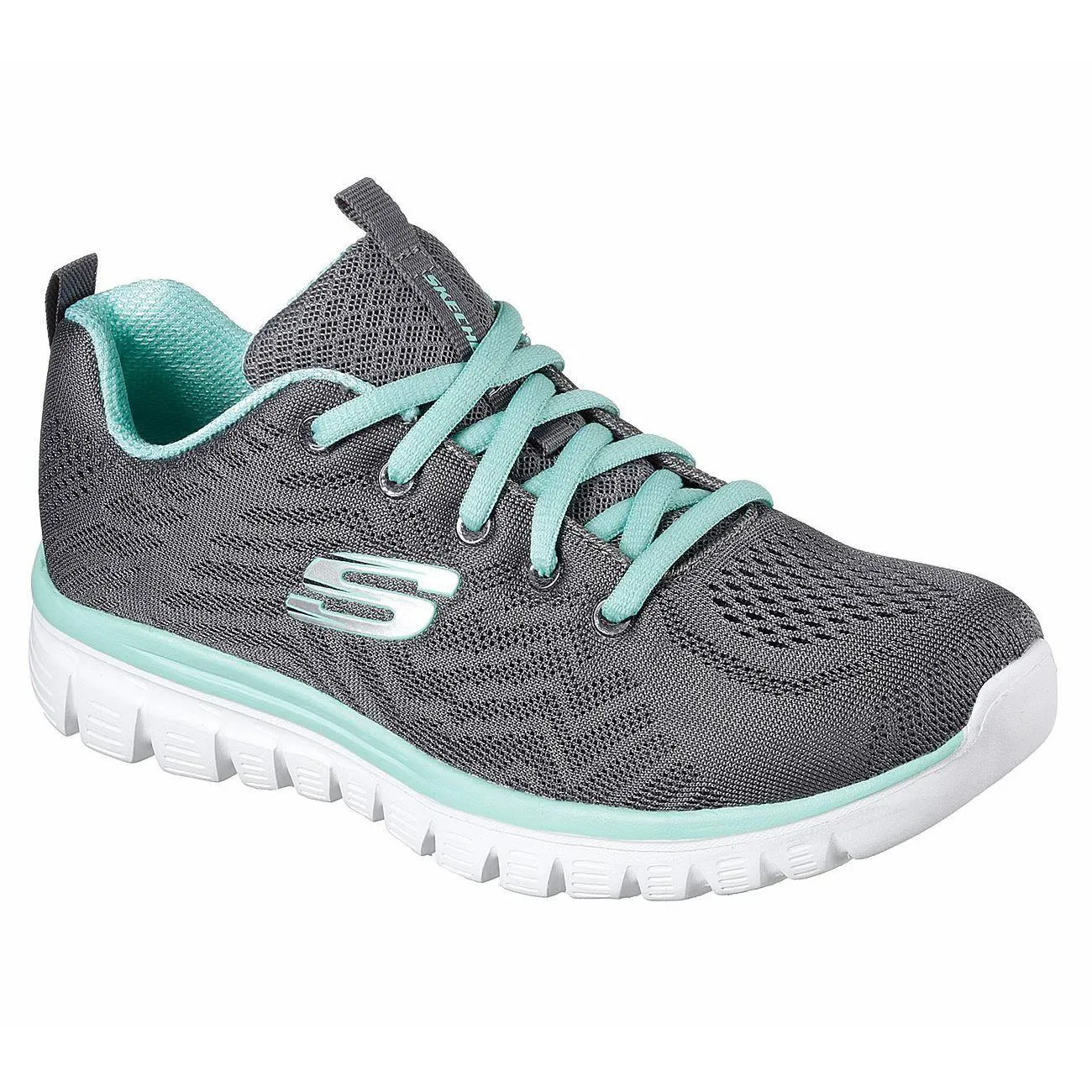 Skechers 12615 Walking-Sneakers für Damen in weiter Passform