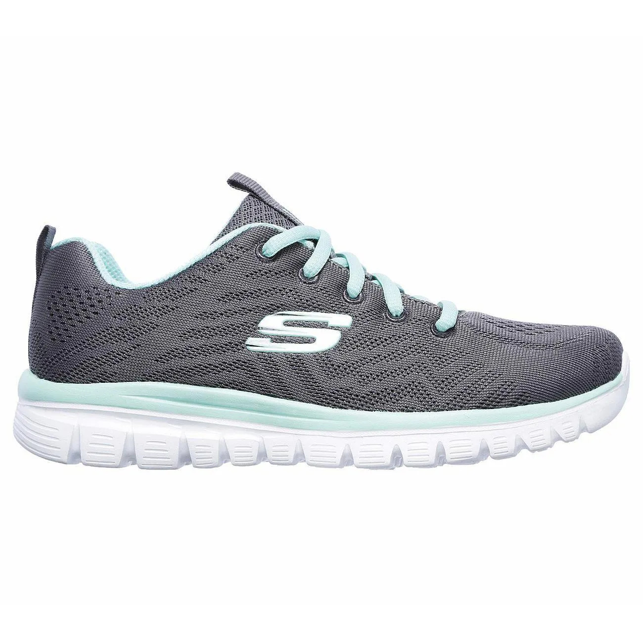 Skechers 12615 Walking-Sneakers für Damen in weiter Passform