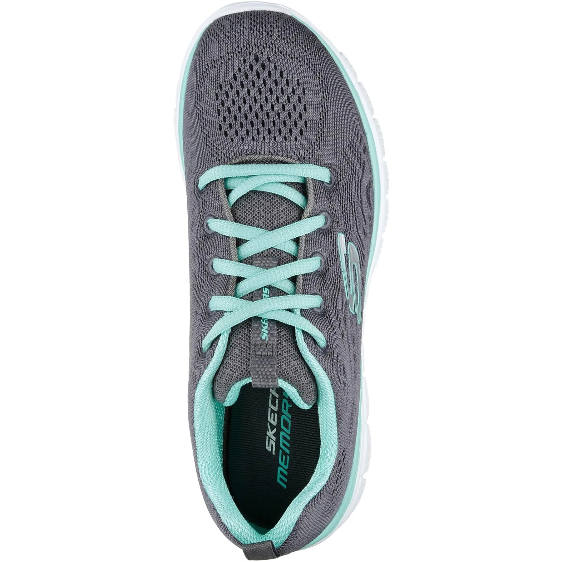 Skechers 12615 Walking-Sneakers für Damen in weiter Passform