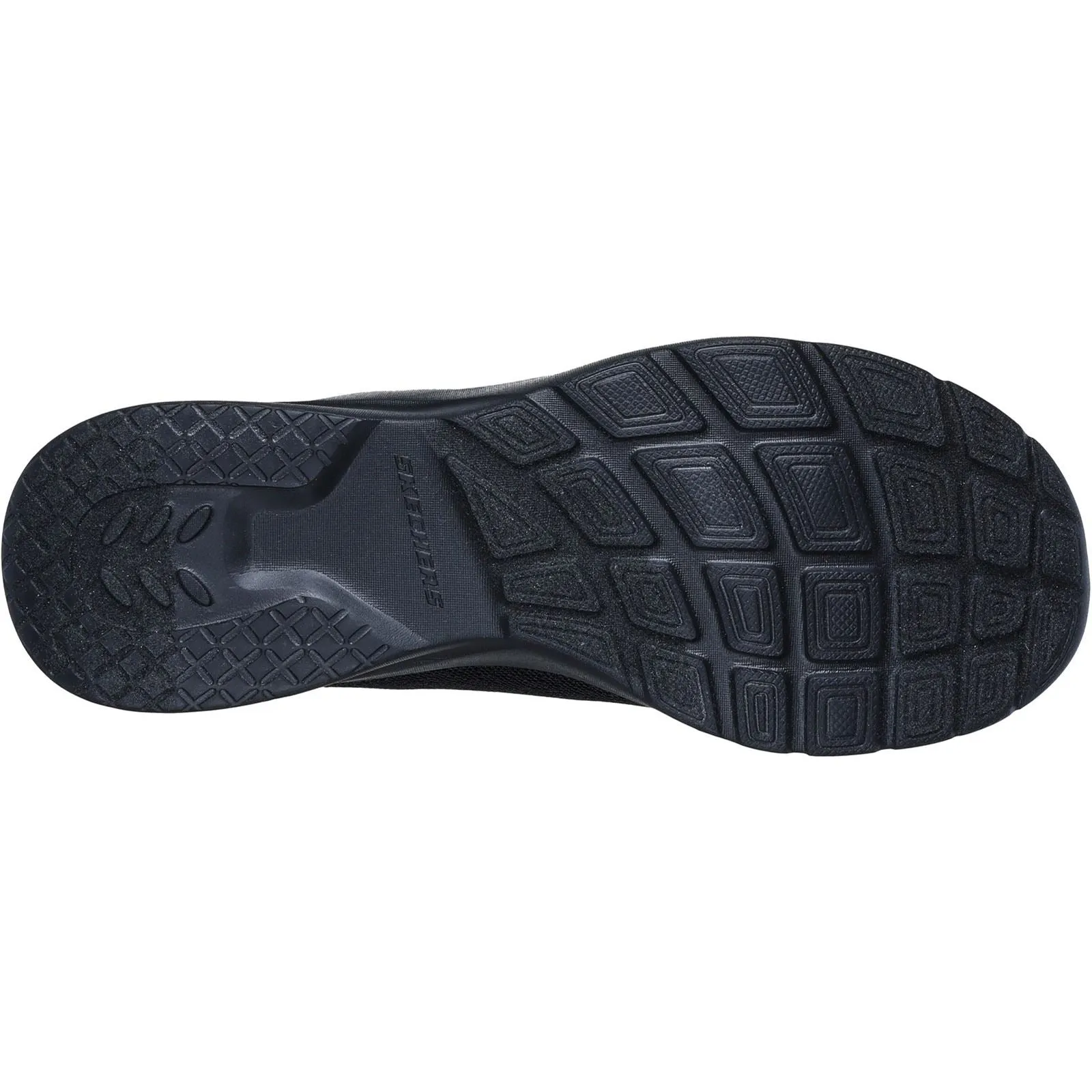 Skechers 149657 Dynamight 2.0 Real Smooth Sneakers für Damen, weite Passform, Schwarz