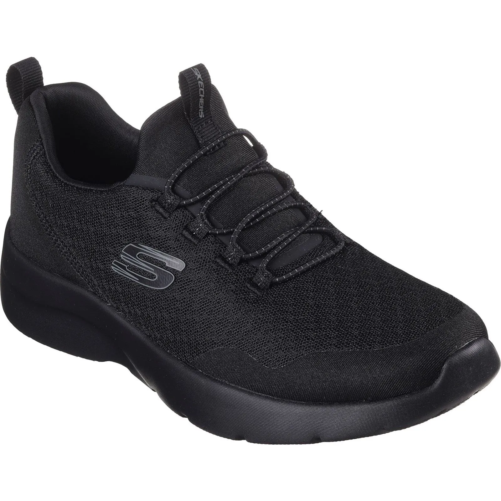 Skechers 149657 Dynamight 2.0 Real Smooth Sneakers für Damen, weite Passform, Schwarz