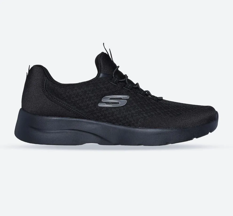 Skechers 149657 Dynamight 2.0 Real Smooth Sneakers für Damen, weite Passform, Schwarz