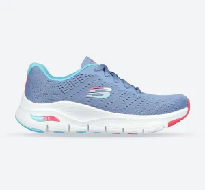 Skechers 149722 Arch Fit Infinity Cool Sneakers für Damen, weite Passform, Blau/Mehrfarbig