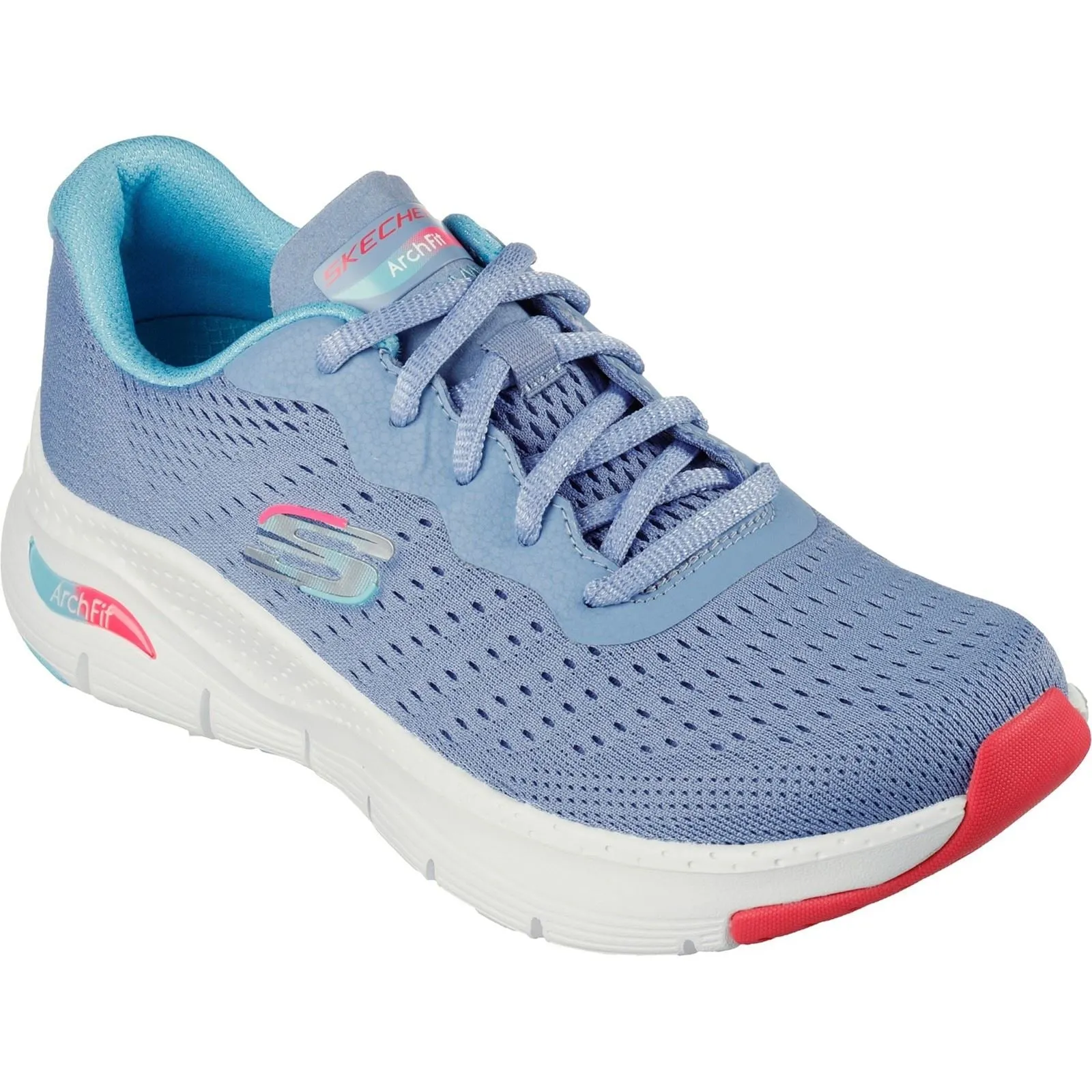 Skechers 149722 Arch Fit Infinity Cool Sneakers für Damen, weite Passform, Blau/Mehrfarbig