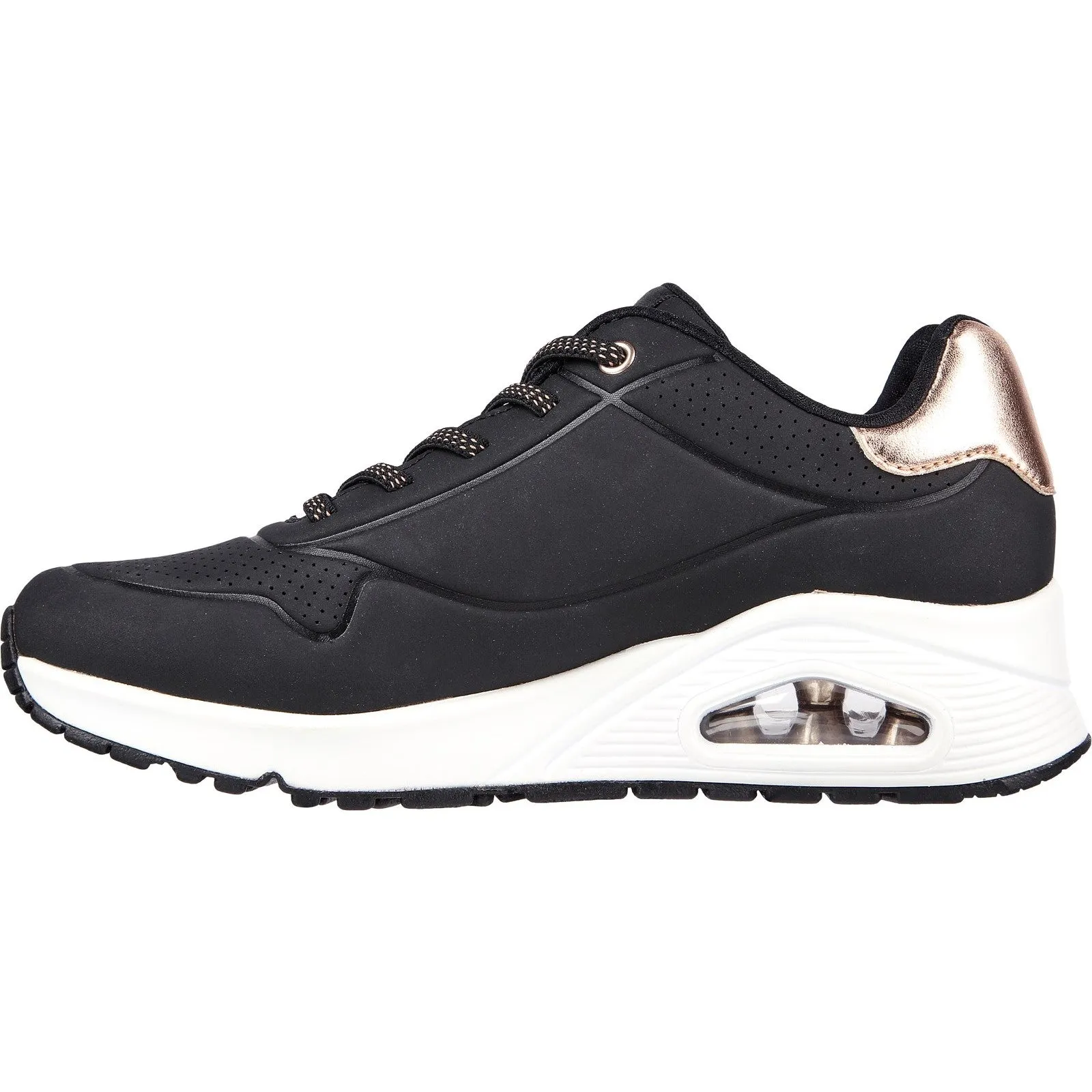 Skechers 155196 Uno Shimmer Away Sneakers für Damen mit weiter Passform