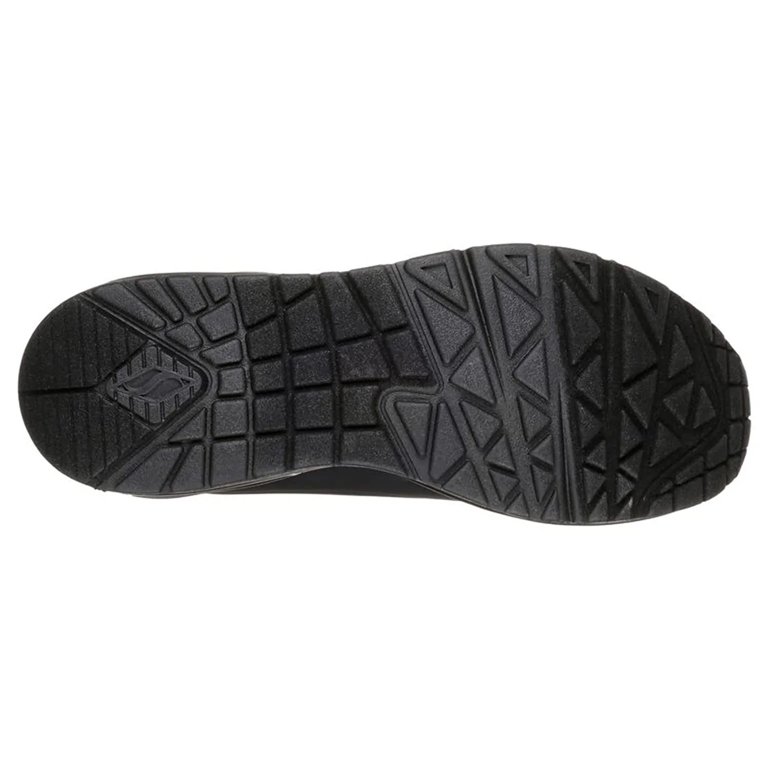 Skechers Women's Uno-Stand on Air Sneaker, Black/Black, 7