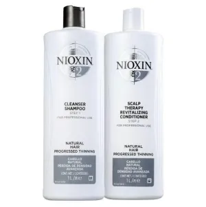 System 2 Natural Hair Advanced Tuning BioAMP Activ Renewal Kit 2x1000ml - Nioxin