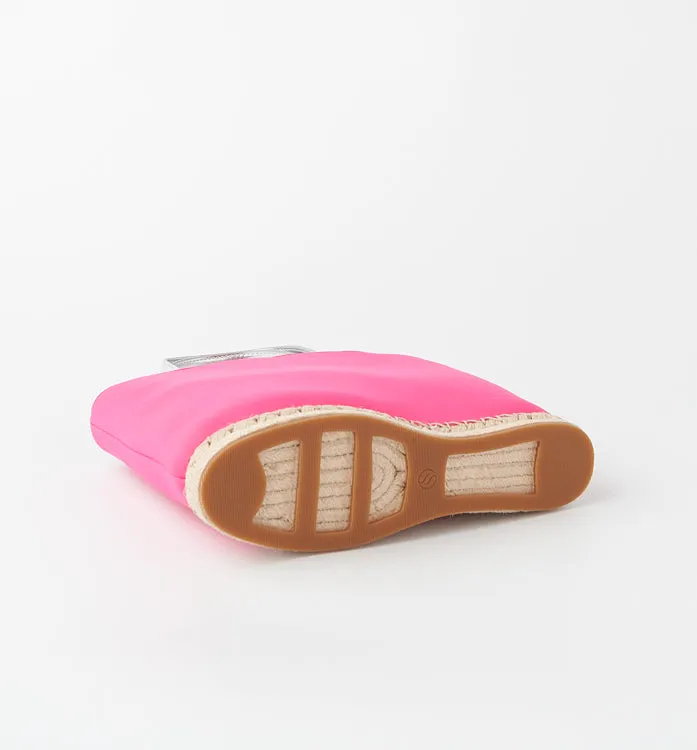 The Rosa Neoprene Mini Tote - Fuchsia