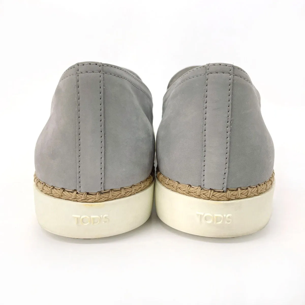 TOD’S Slip-on XXW0TV0J97006SB219 Rubber, Suede gray Espadrille 40