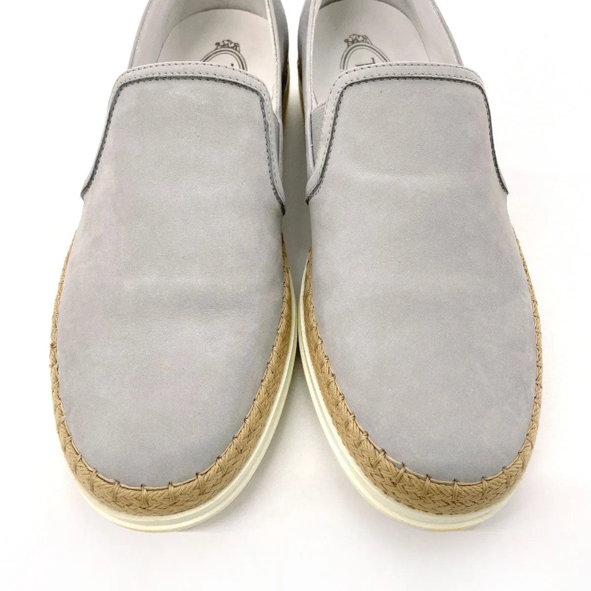 TOD’S Slip-on XXW0TV0J97006SB219 Rubber, Suede gray Espadrille 40
