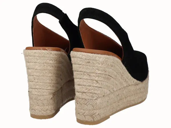 Viguera High Peep Toe Espadrille Jute Wedges