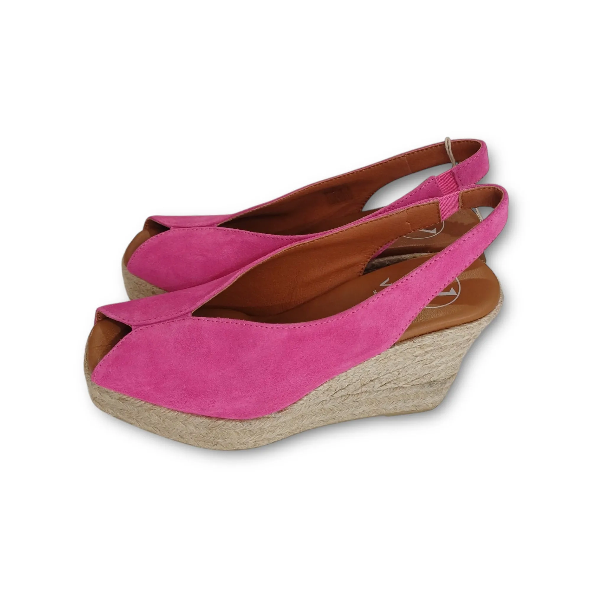 Viguera High Peep Toe Espadrille Jute Wedges