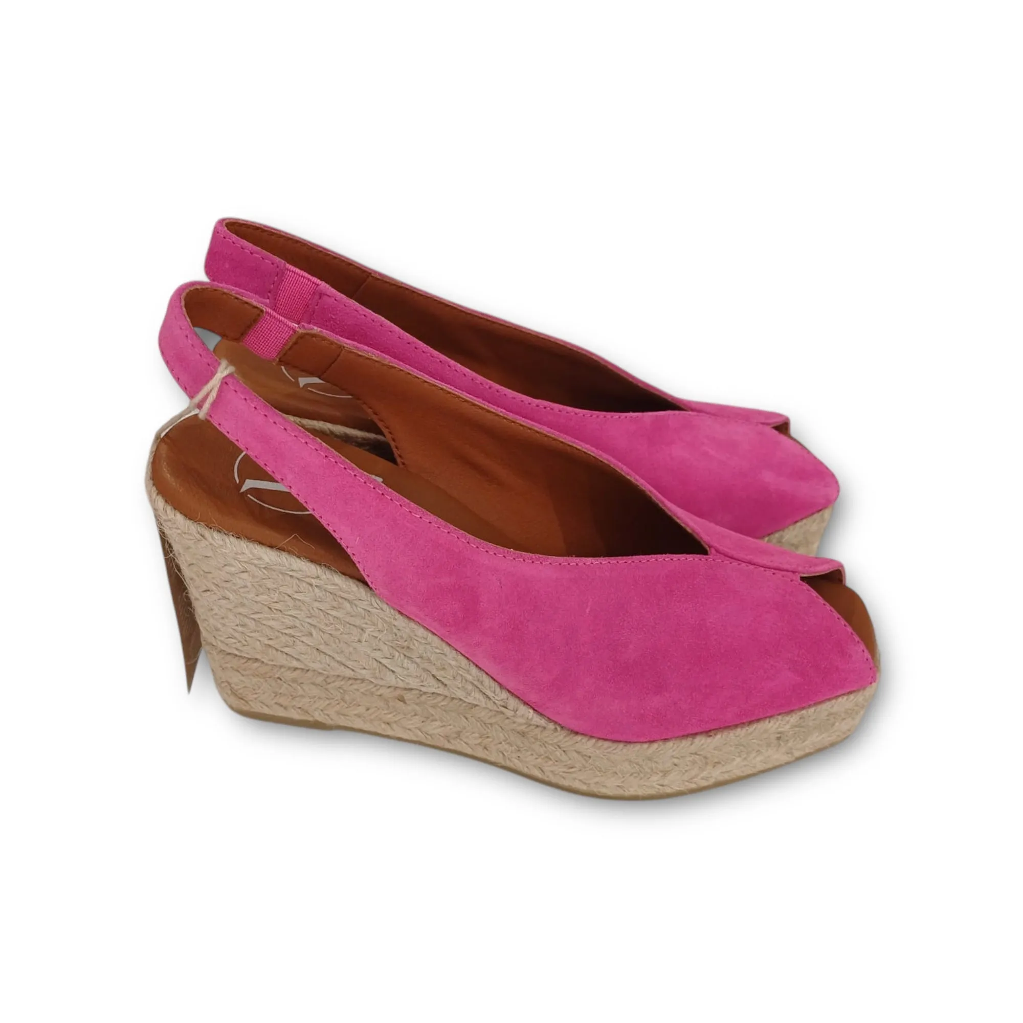 Viguera High Peep Toe Espadrille Jute Wedges