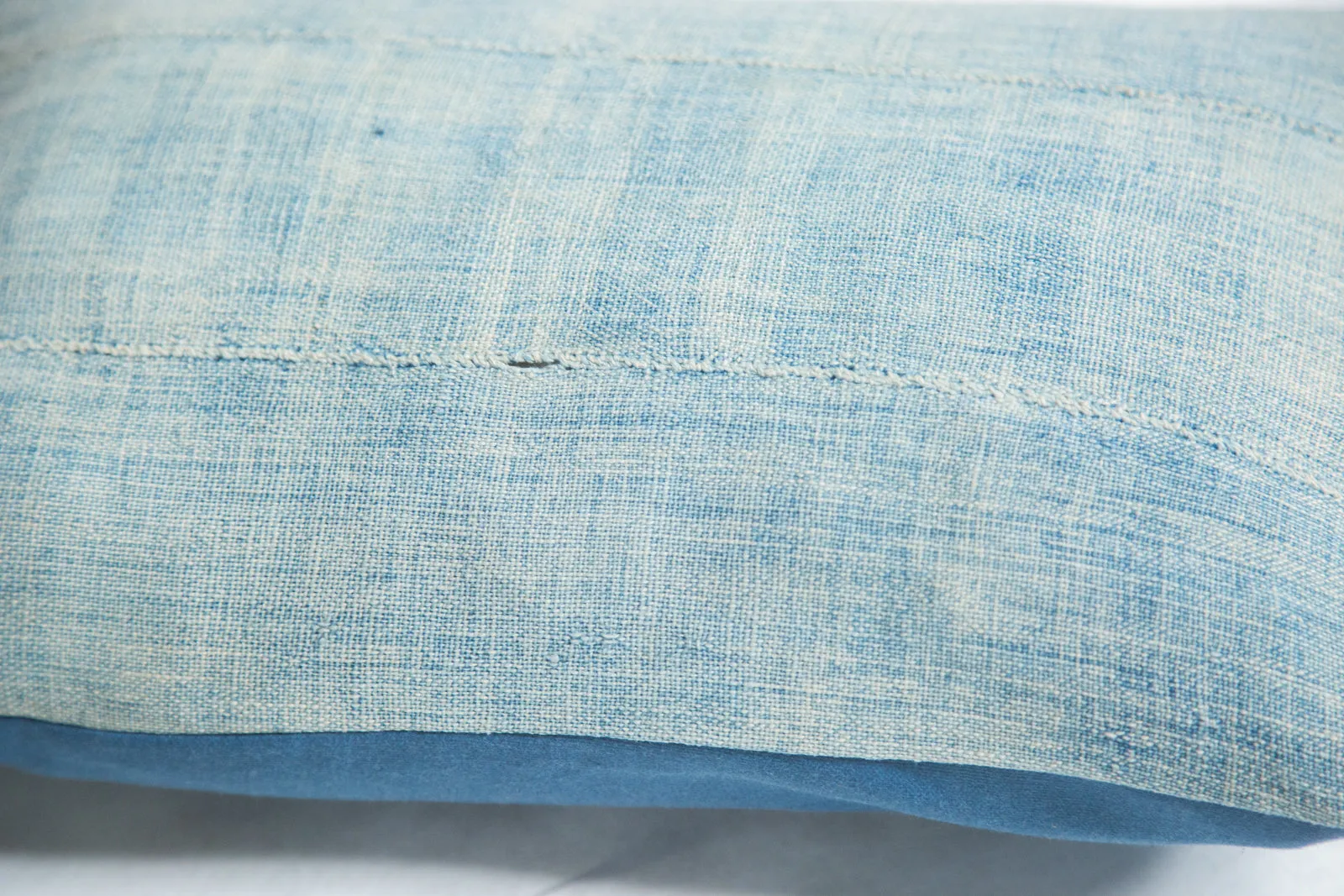 Vintage Light Blue Indigo Pillow
