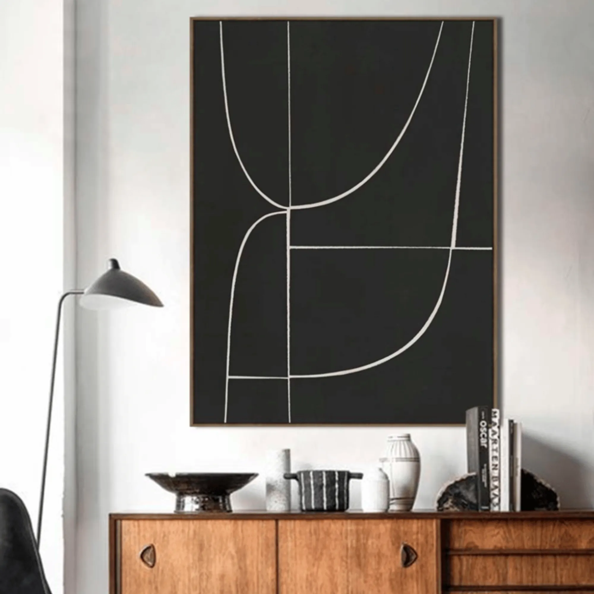Wall Art - Ola - Framed Canvas - 100x140cm