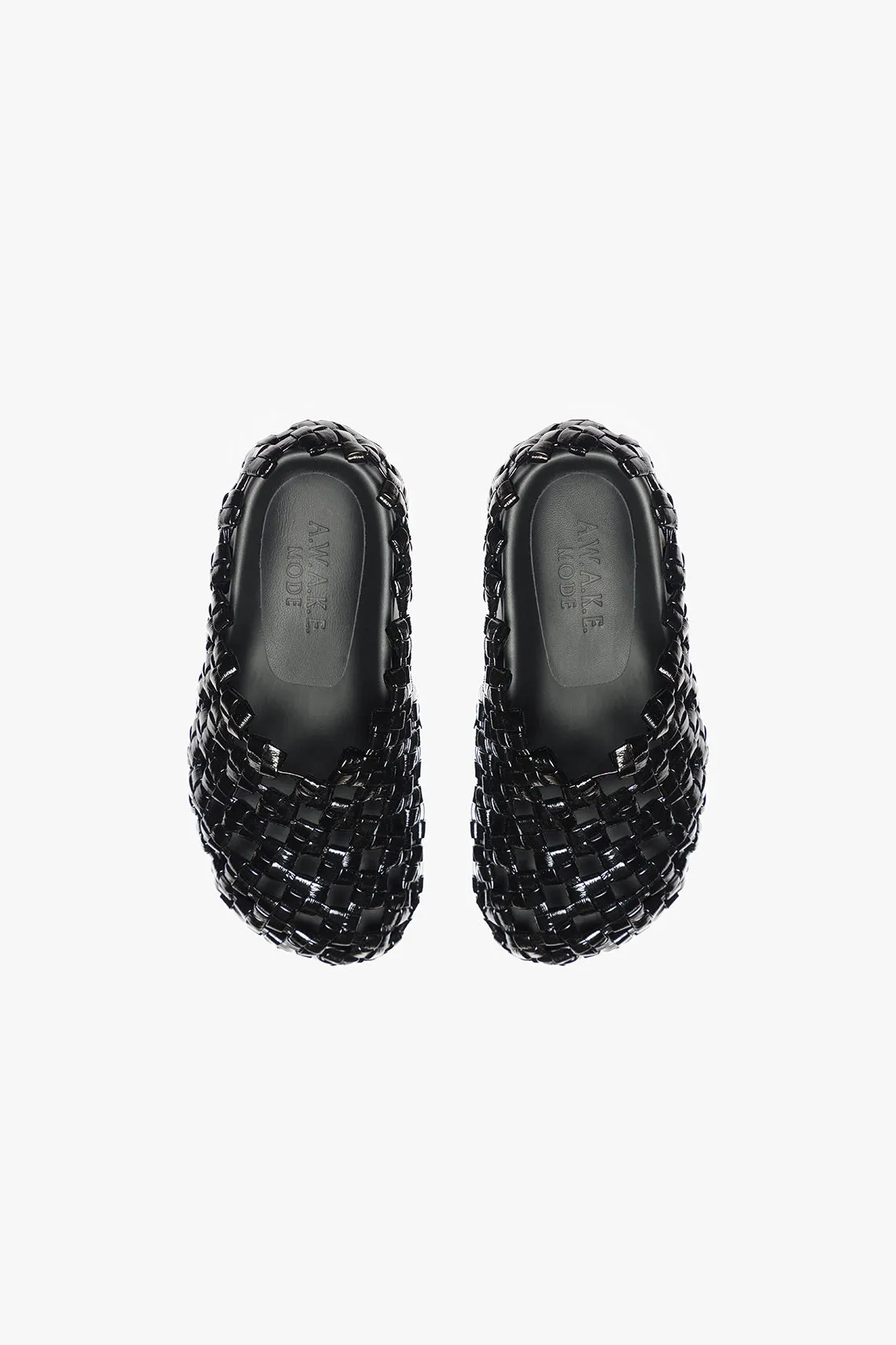 Weaved Clogs Black