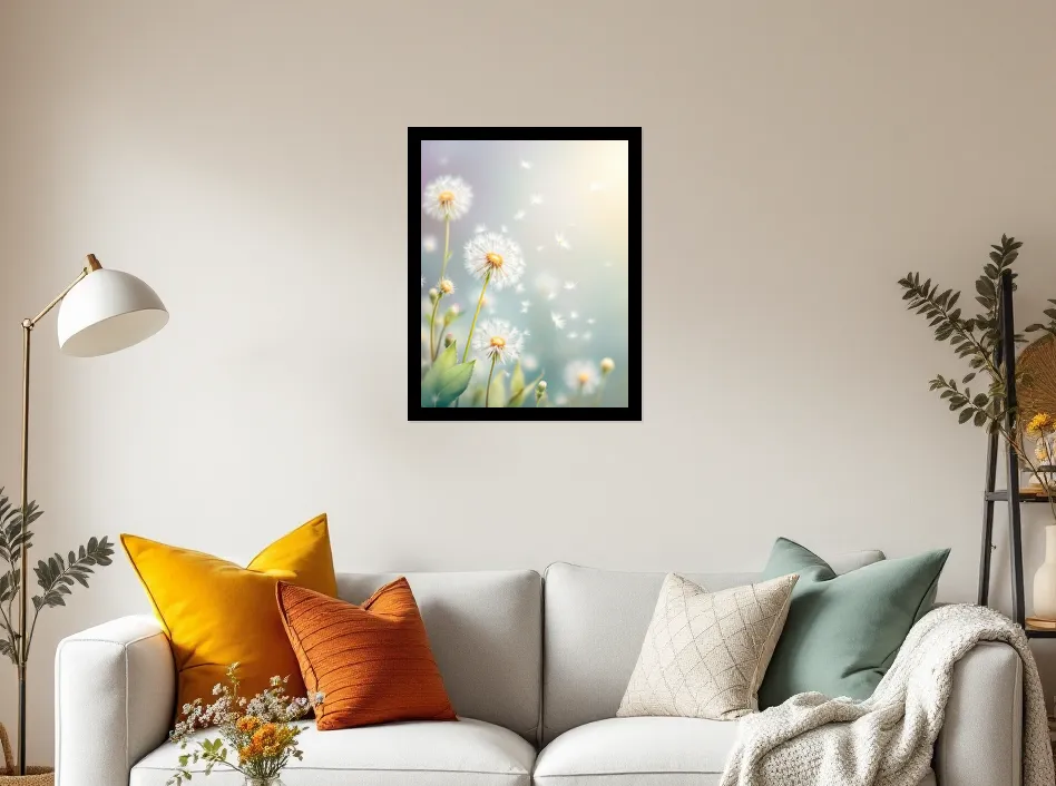 Whispers of Dandelion Dreams Wall Art Poster