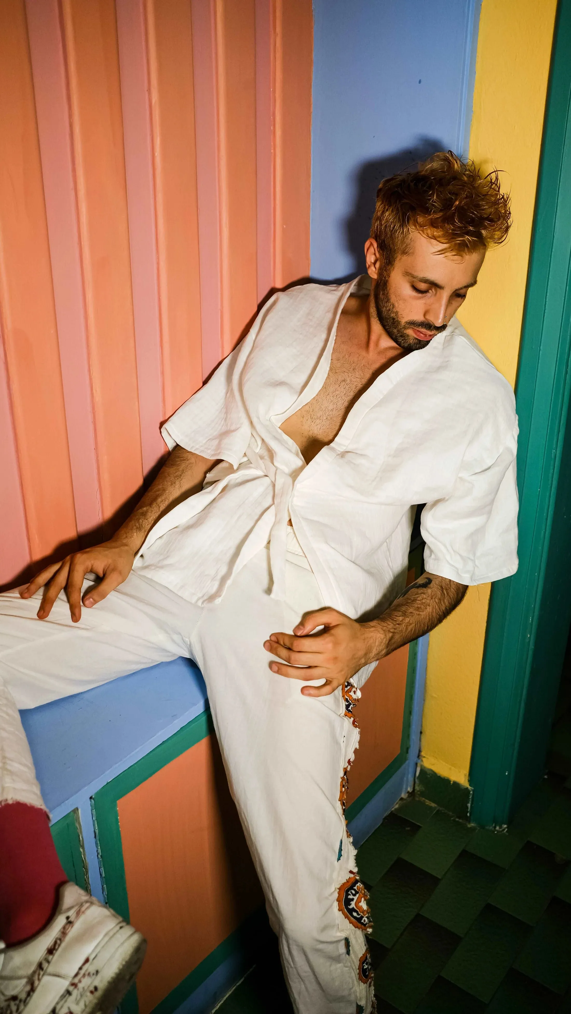 White Muslin Kimono