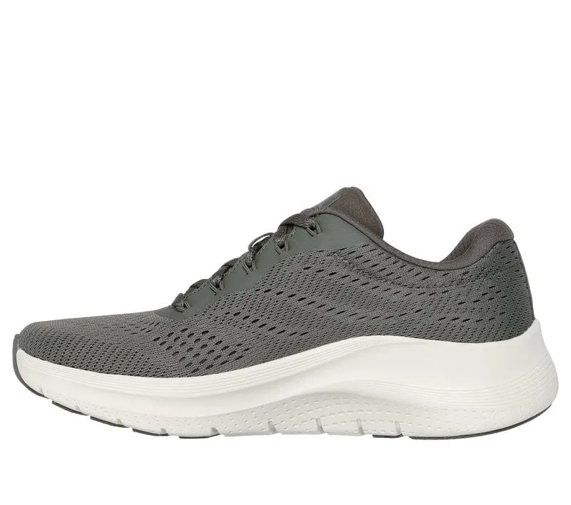 Women's Wide Fit Skechers 150051 Arch Fit 2.0 Big League Sneakers - Olive