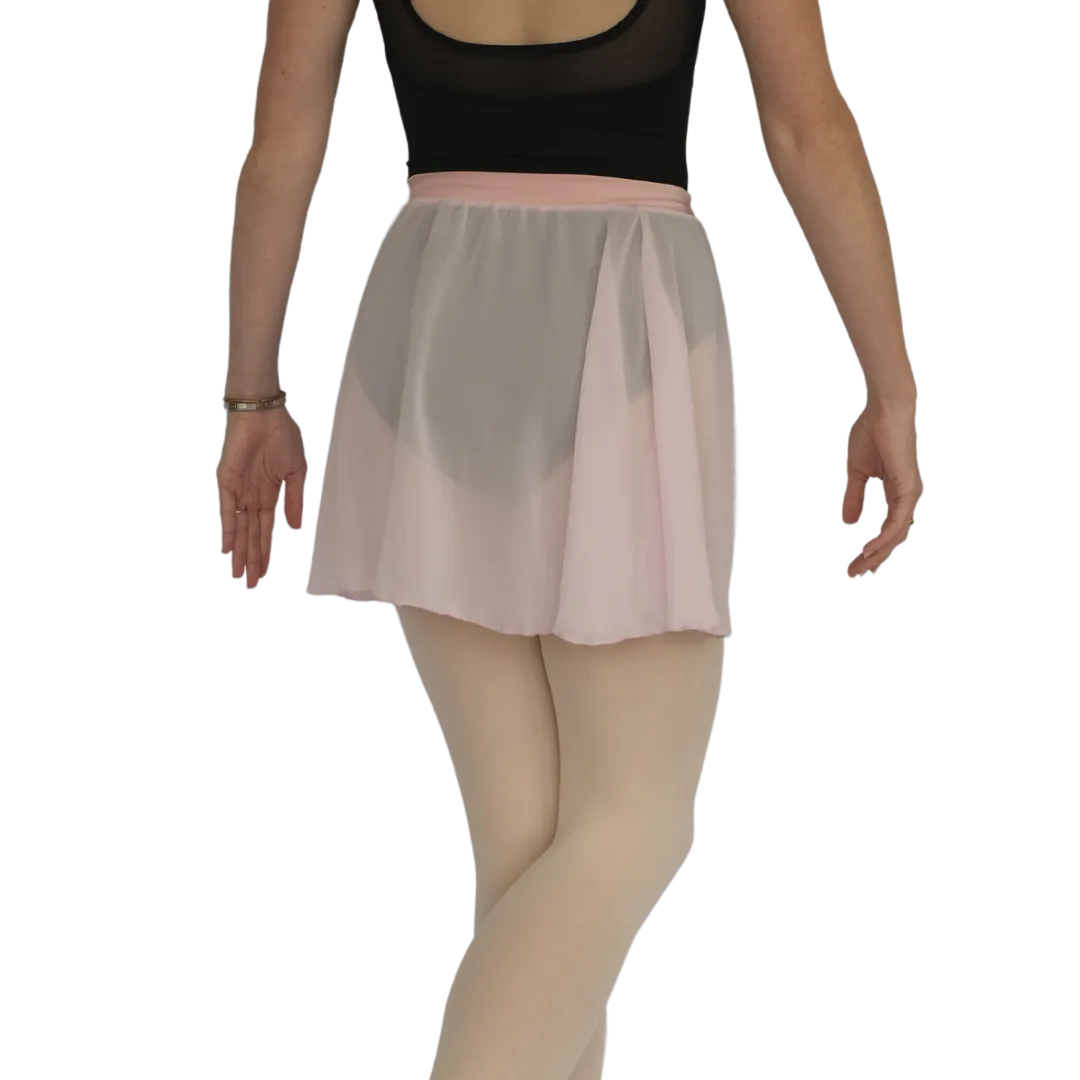 Wrap Chiffon Banded Skirt