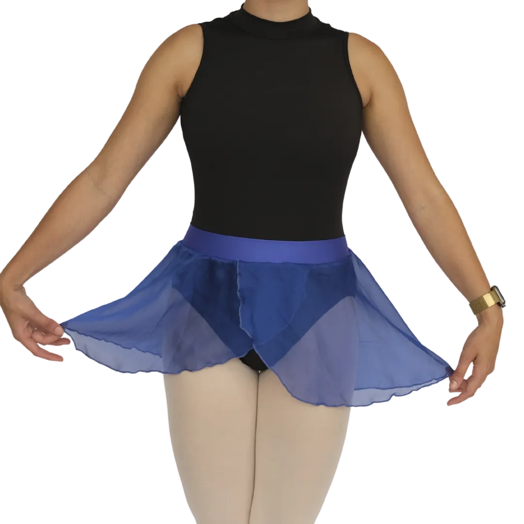 Wrap Chiffon Banded Skirt