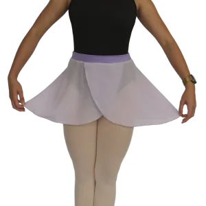 Wrap Chiffon Banded Skirt