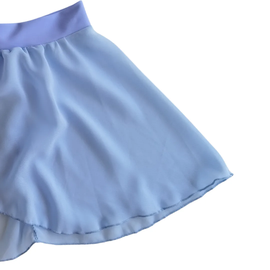 Wrap Chiffon Banded Skirt