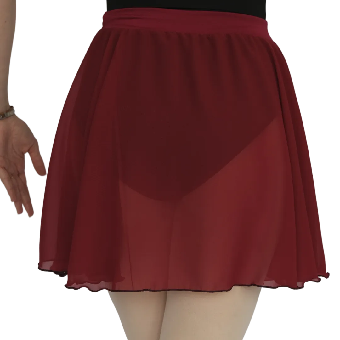 Wrap Chiffon Banded Skirt