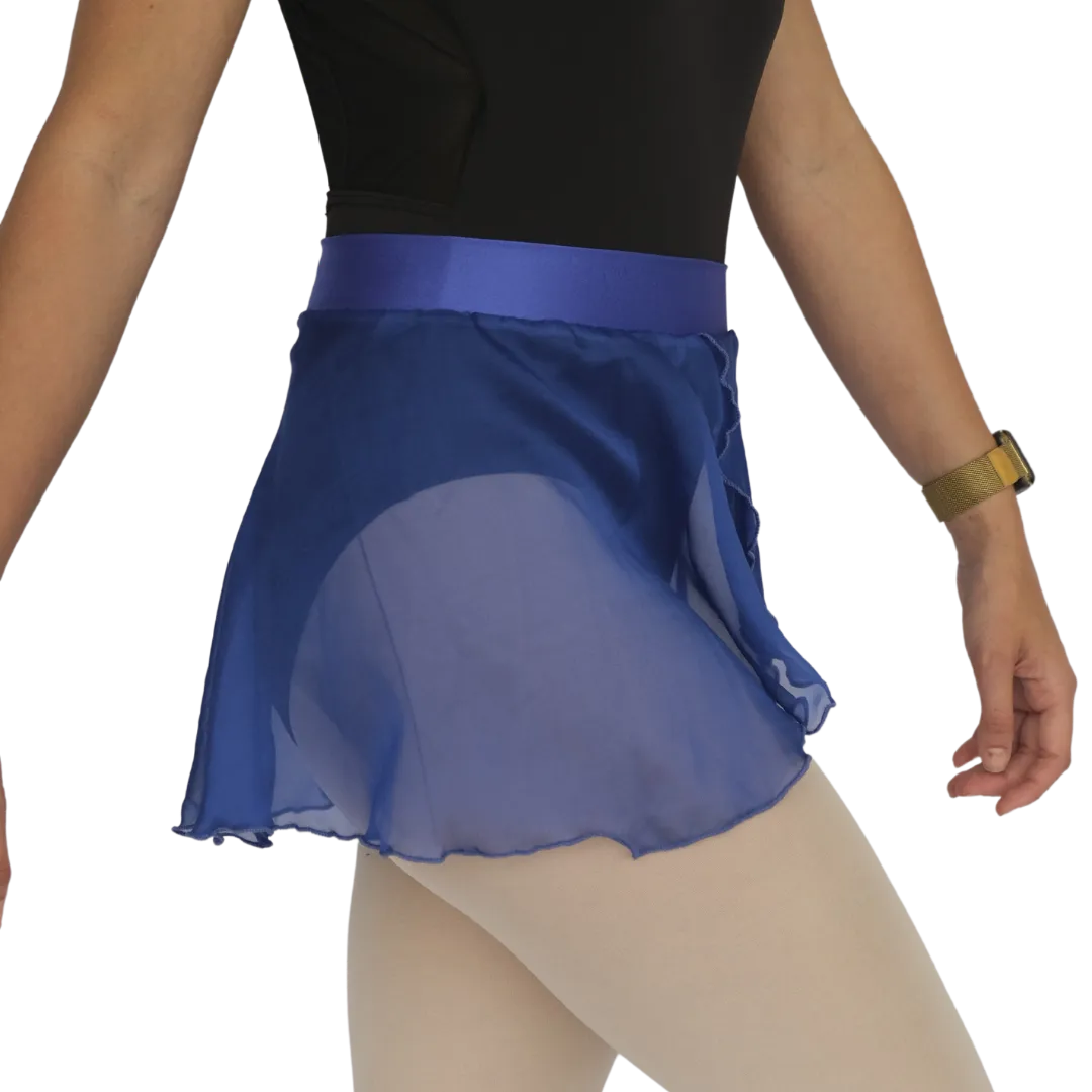 Wrap Chiffon Banded Skirt