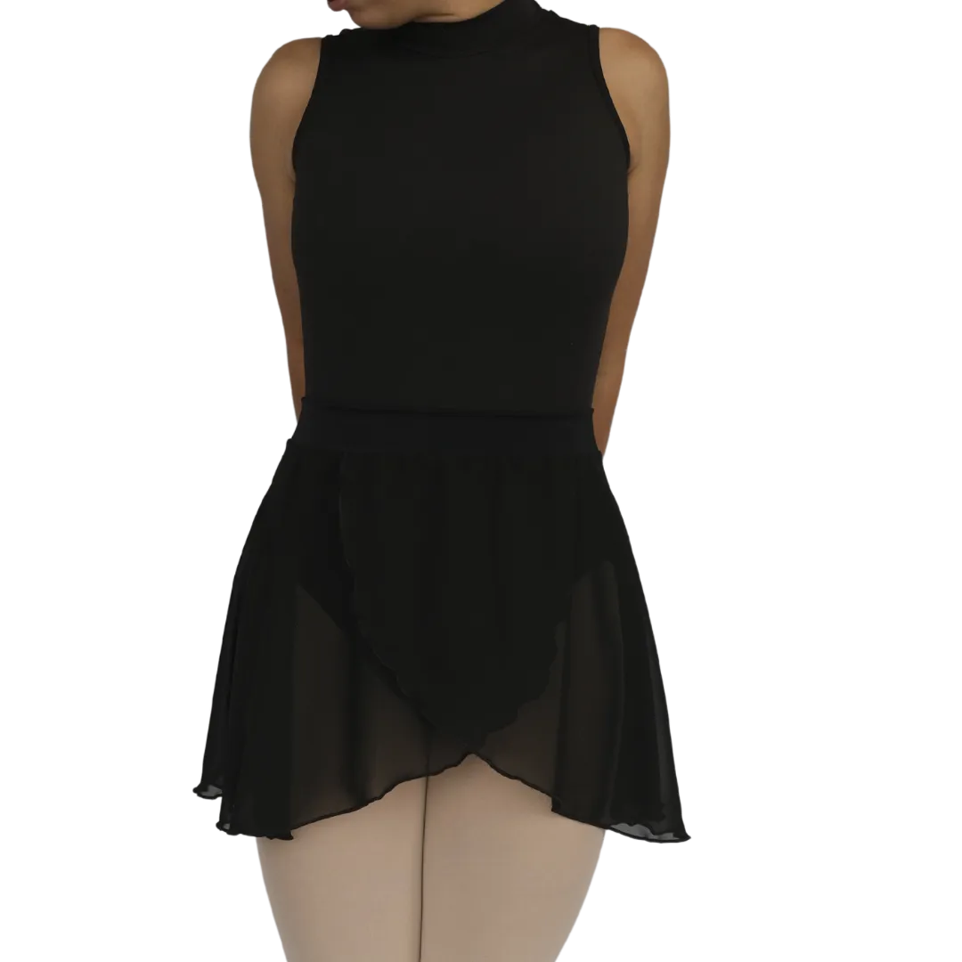 Wrap Chiffon Banded Skirt